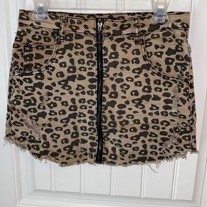 Cheetah print skirt